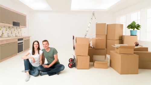Customers accessing their storage units in Brent