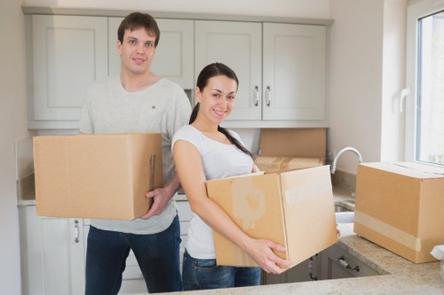 Packing and organizing office equipment for a commercial move